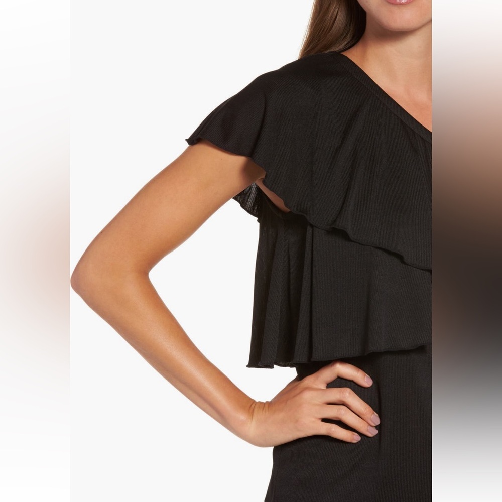 NEW Chelsea 28 One-Shoulder Ruffle Top - Picture 4 of 6
